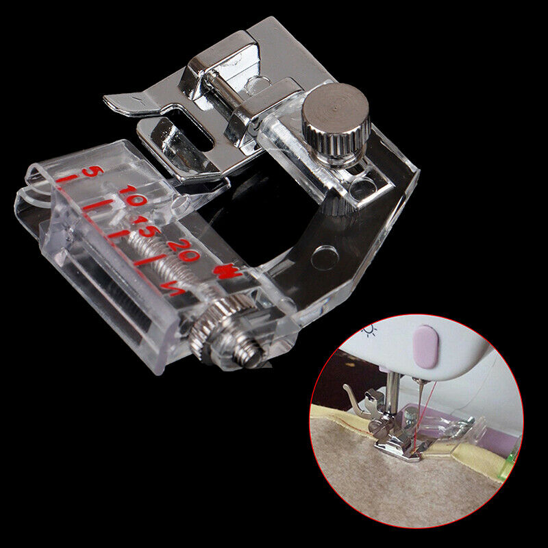 Adjustable Bias Tape Snap Binder Foot Sewing Machine Part Presser Fe.l8