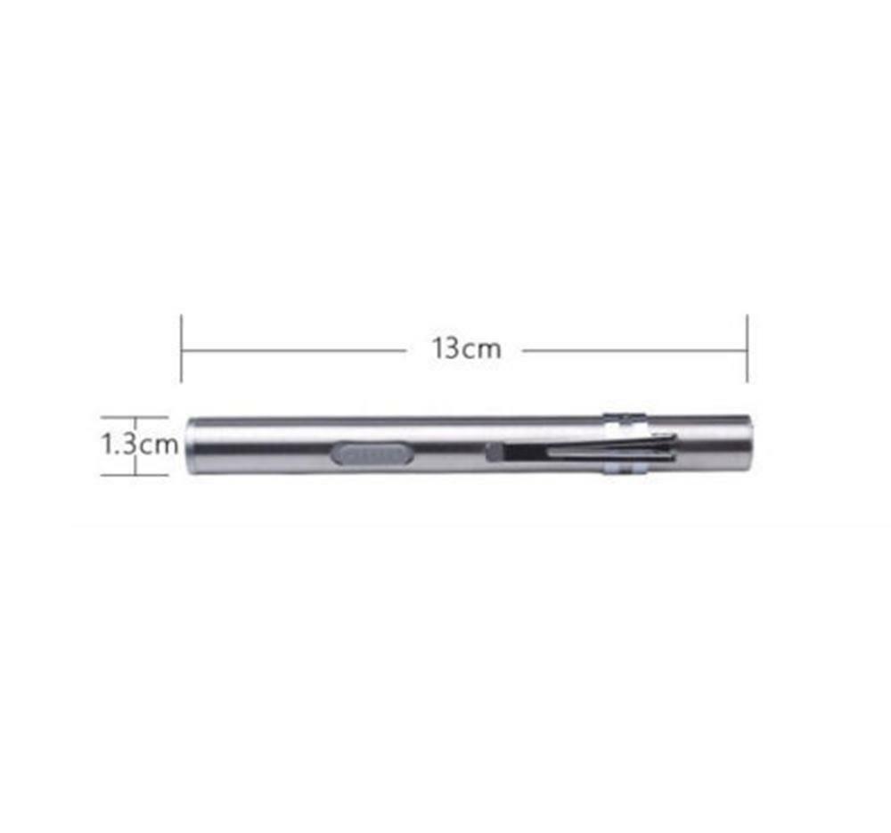500lm Pen Size Q5  Lamp Flashlight White LED USB Rechargeable Pocket Torch