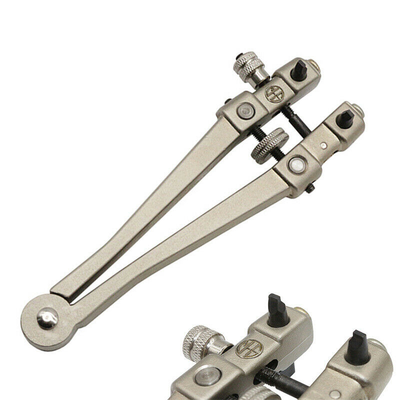 Metal Watch Case Opener V-Shape Adjustable Wrench Tool Watch Repair Universal HN