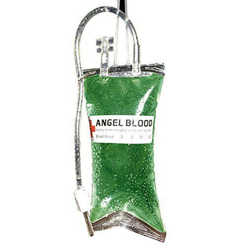 500ml Reusable Blood Bag Drink Halloween Party Long Tube Filling ,KNQ XC