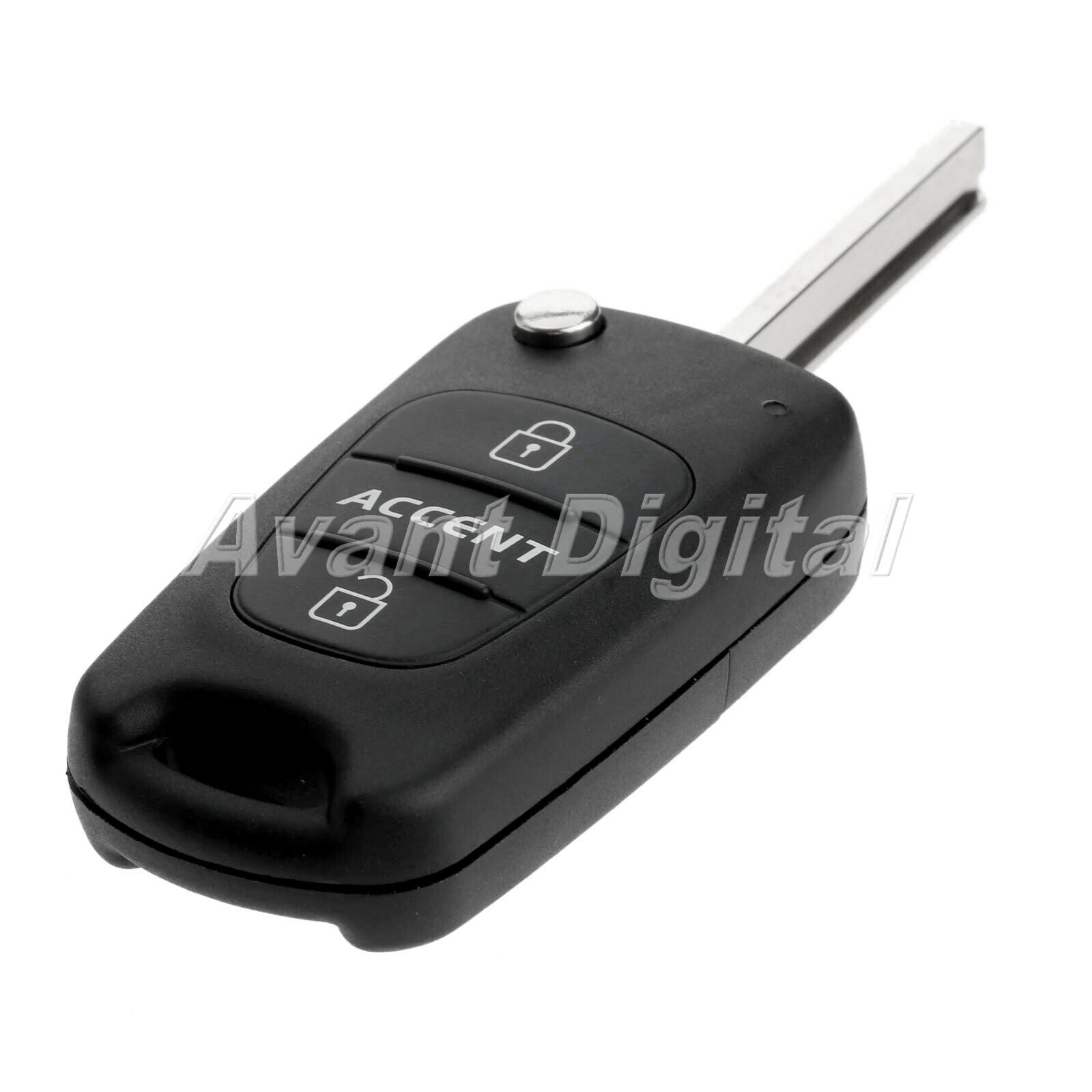 Remote Key Blank Black 3 Buttons Flip ey Shell Part fit for HYUNDAI 2011-13 Flip