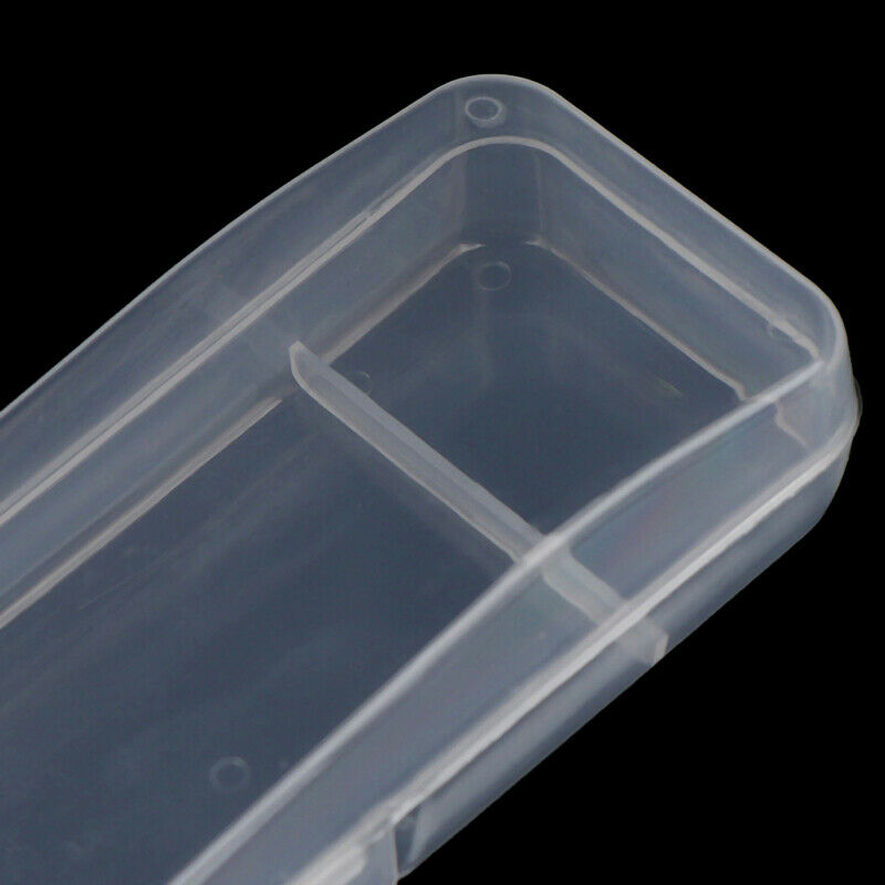 2pcs Universal Handle Shaver Storage Box Full Transparent Plastic Case Razor Box