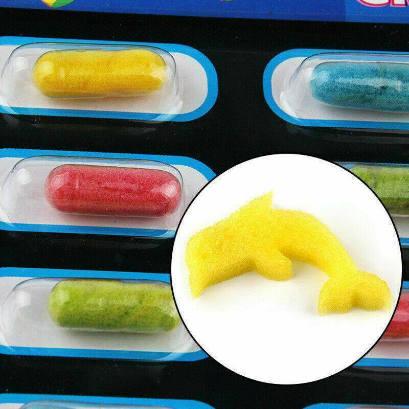 Hot Funny Novelty Magic Grow Capsules Baby Cognition Toys Larger In Water Gag