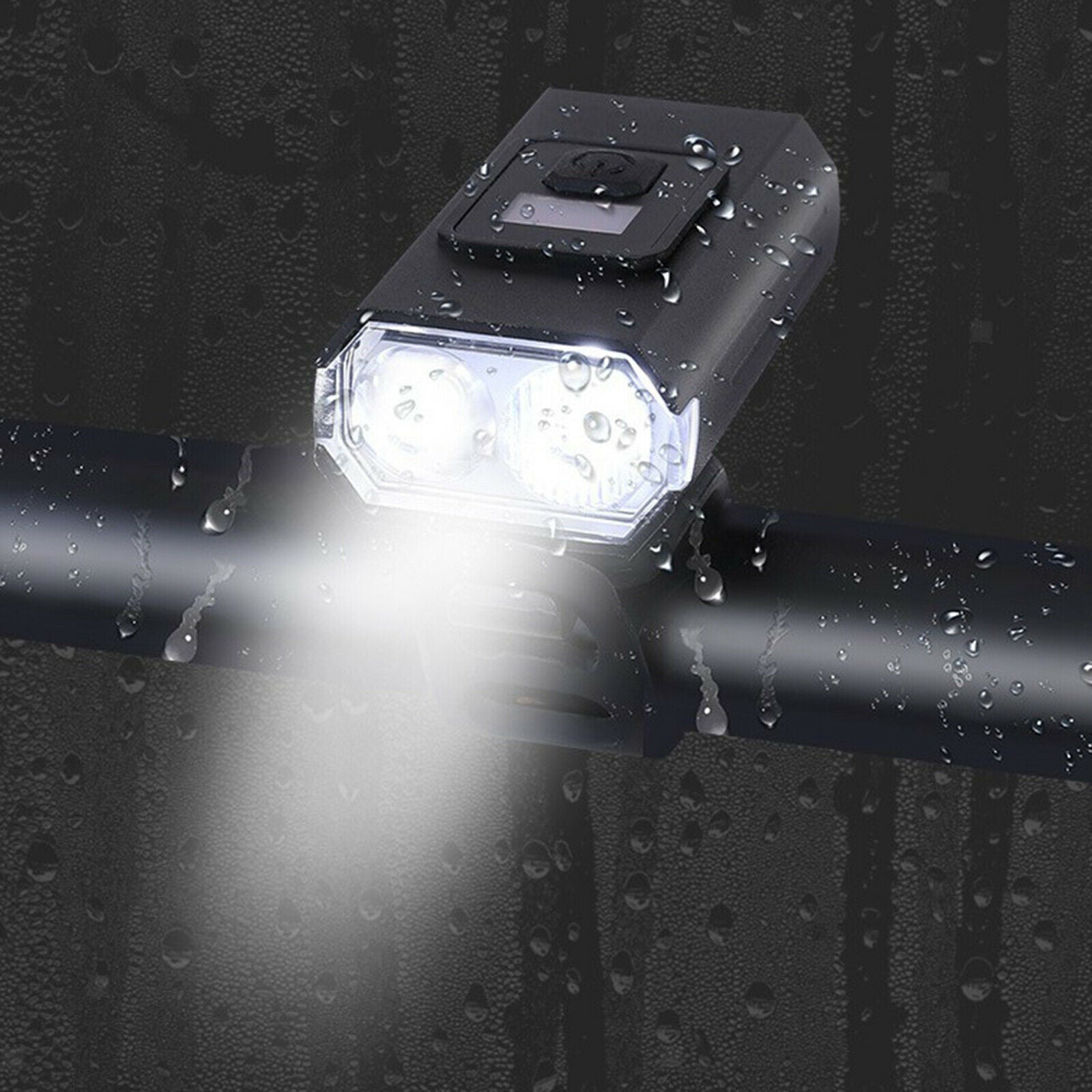 Super Bright USB Rechargeable Bike Light Set, Bike Headlight with 6 Brightness
