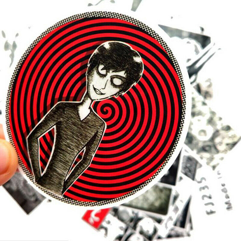 56Pcs Horror Comics Stickers Japanese ITO leap second Laptop Luggage D NT.l8