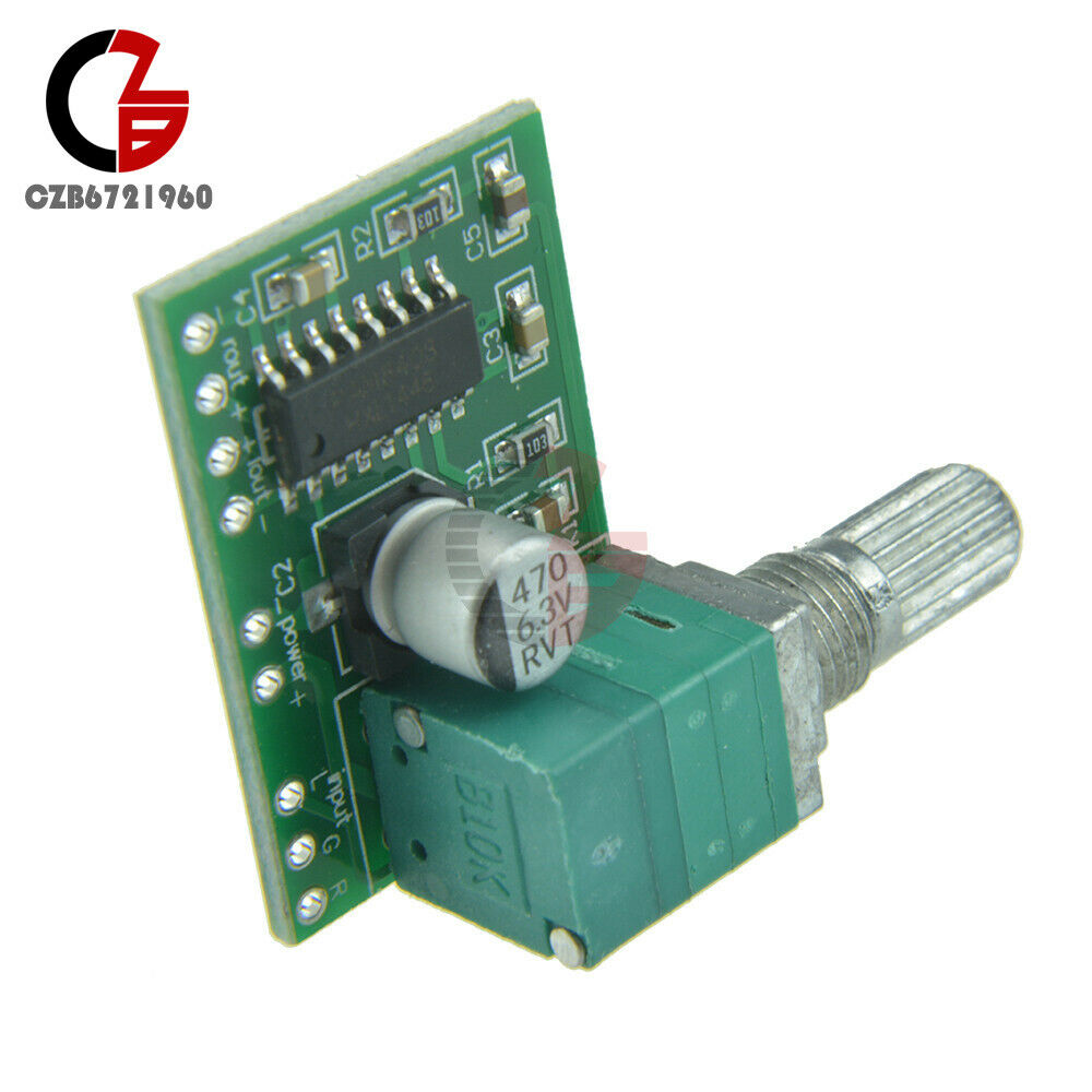 2PCS PAM8403 Dual Channel 3W*2 Digital Audio Amplifier Board 5V USB w/ Switch