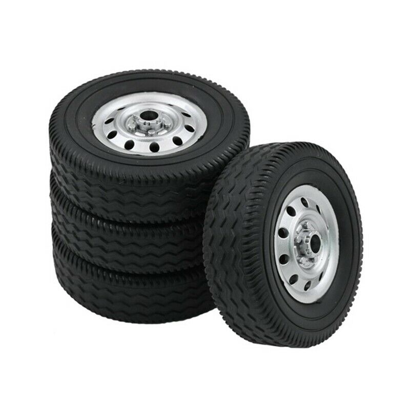 4Pcs Wheel Tire Tyre for WPL D12 1/10 RC Truck Car DIY Upgrade Spare Parts AccP6