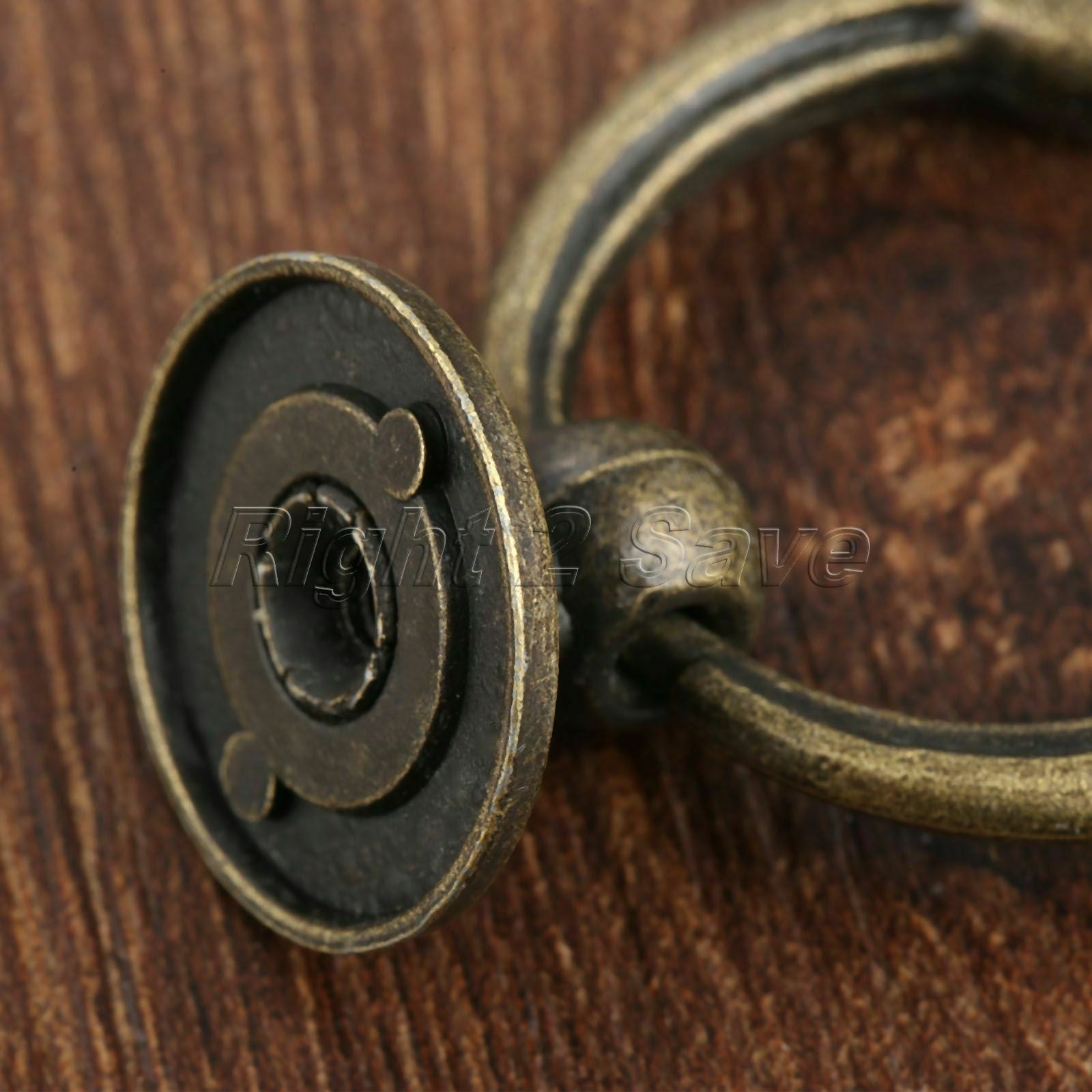 Zinc Alloy Furniture Door Pull Handle Kitchen Cabinet Drawer Knob Ring Hardware