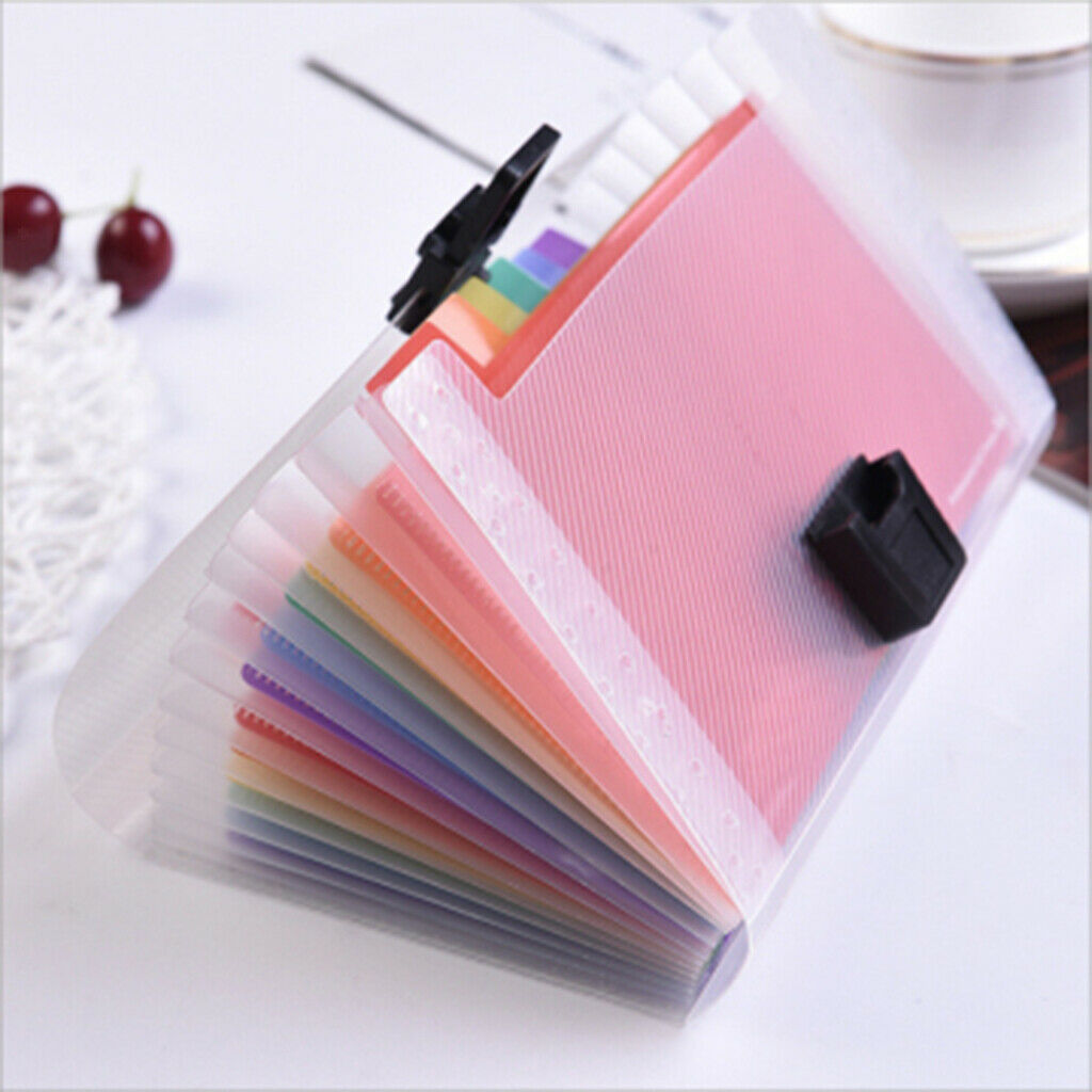 Mini A6 13 Pockets Expanding File Folder Travel Receipts Organizer