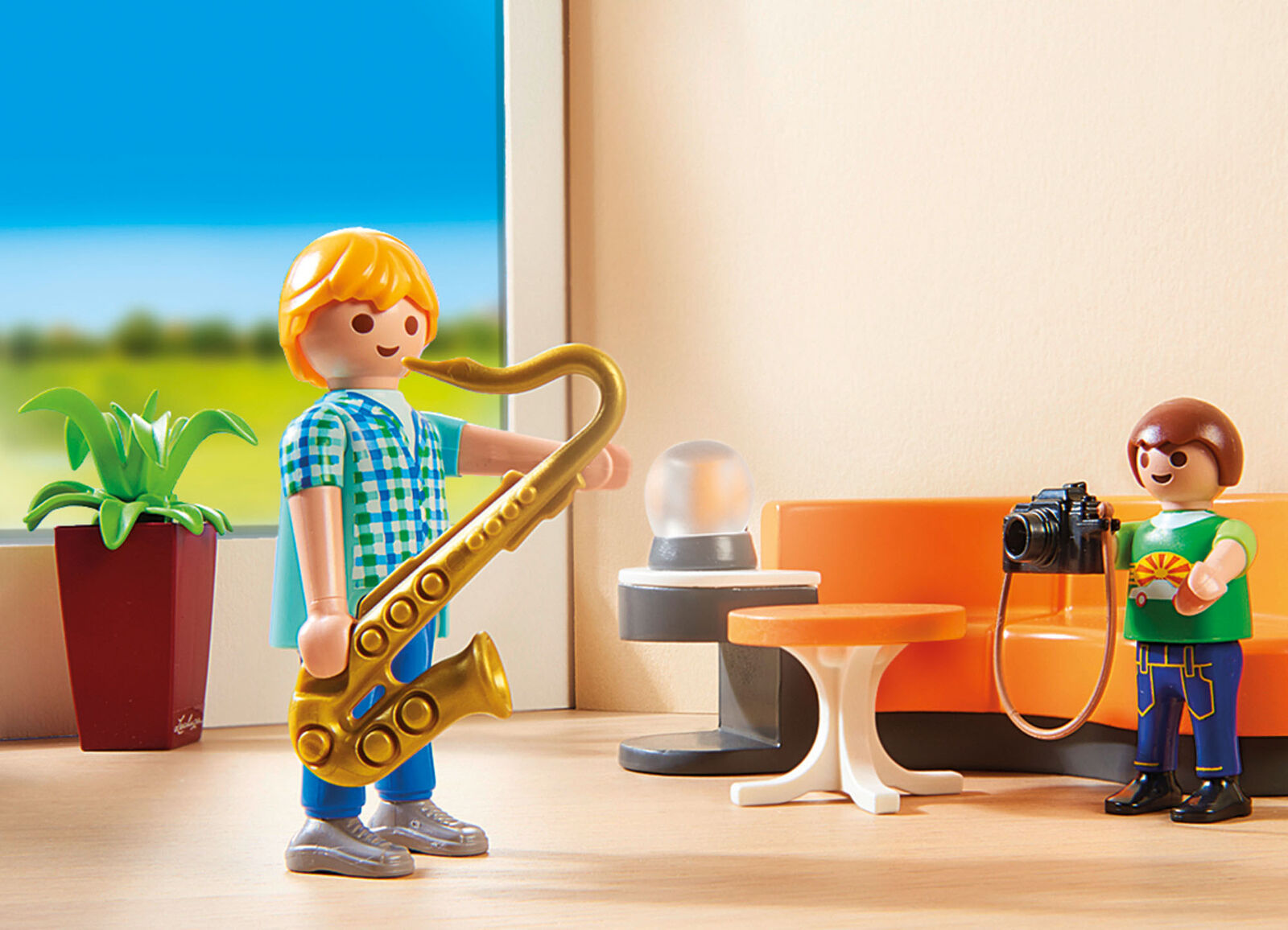9267 Playmobil Living Room with Working Lights City Life Suitable for ages 4 yea