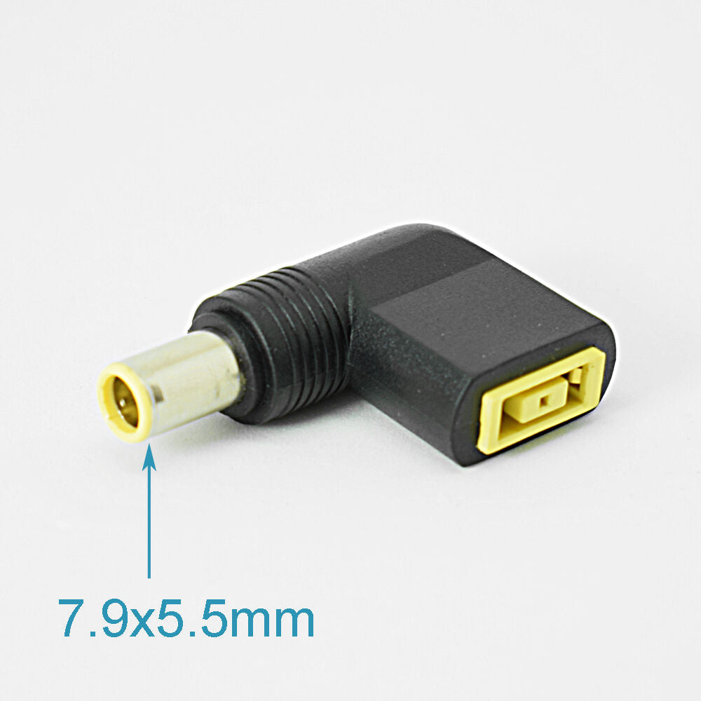 1pc R/A 7.9x5.5mm Male To Square DC Tip Female Adapter For Lenovo ThinkPad