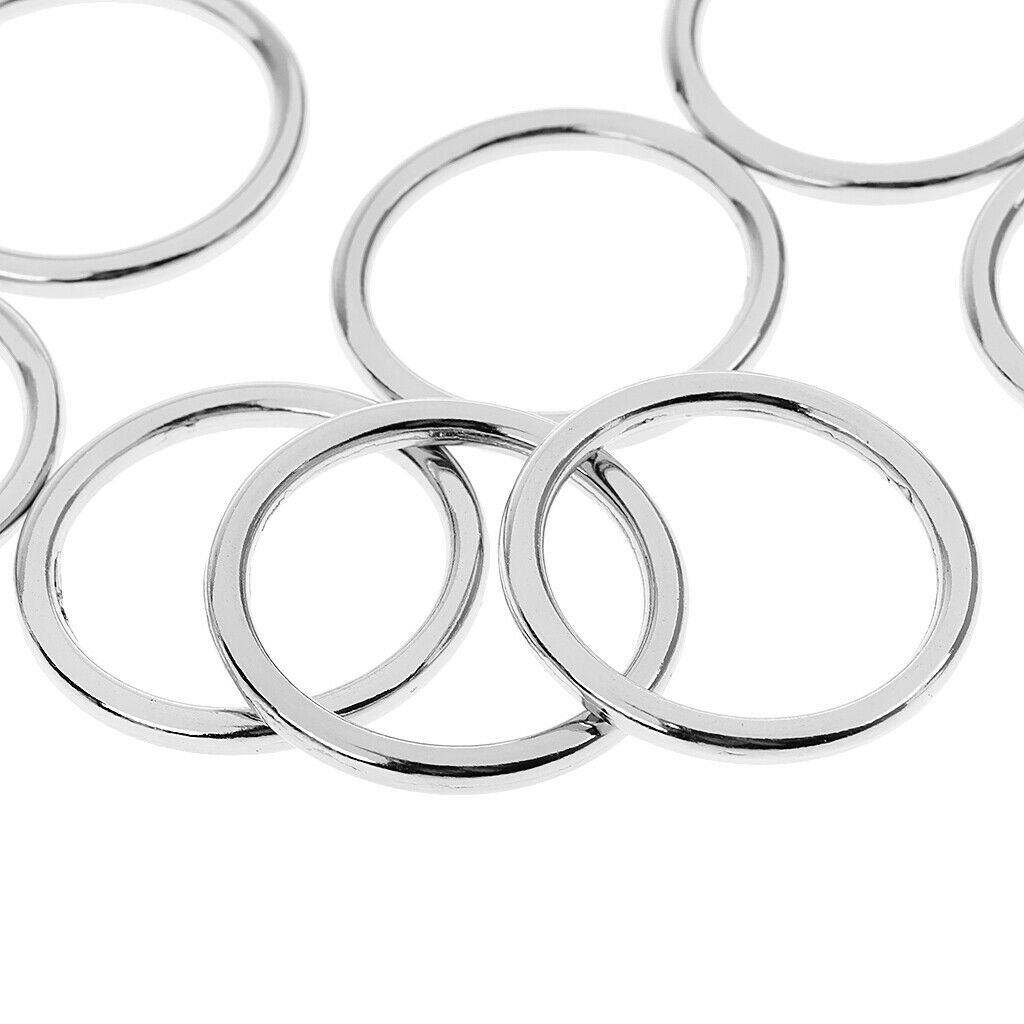 20pcs Generic Mental Buckle for Belt Handbag Strap Keeper Heart & O Shape