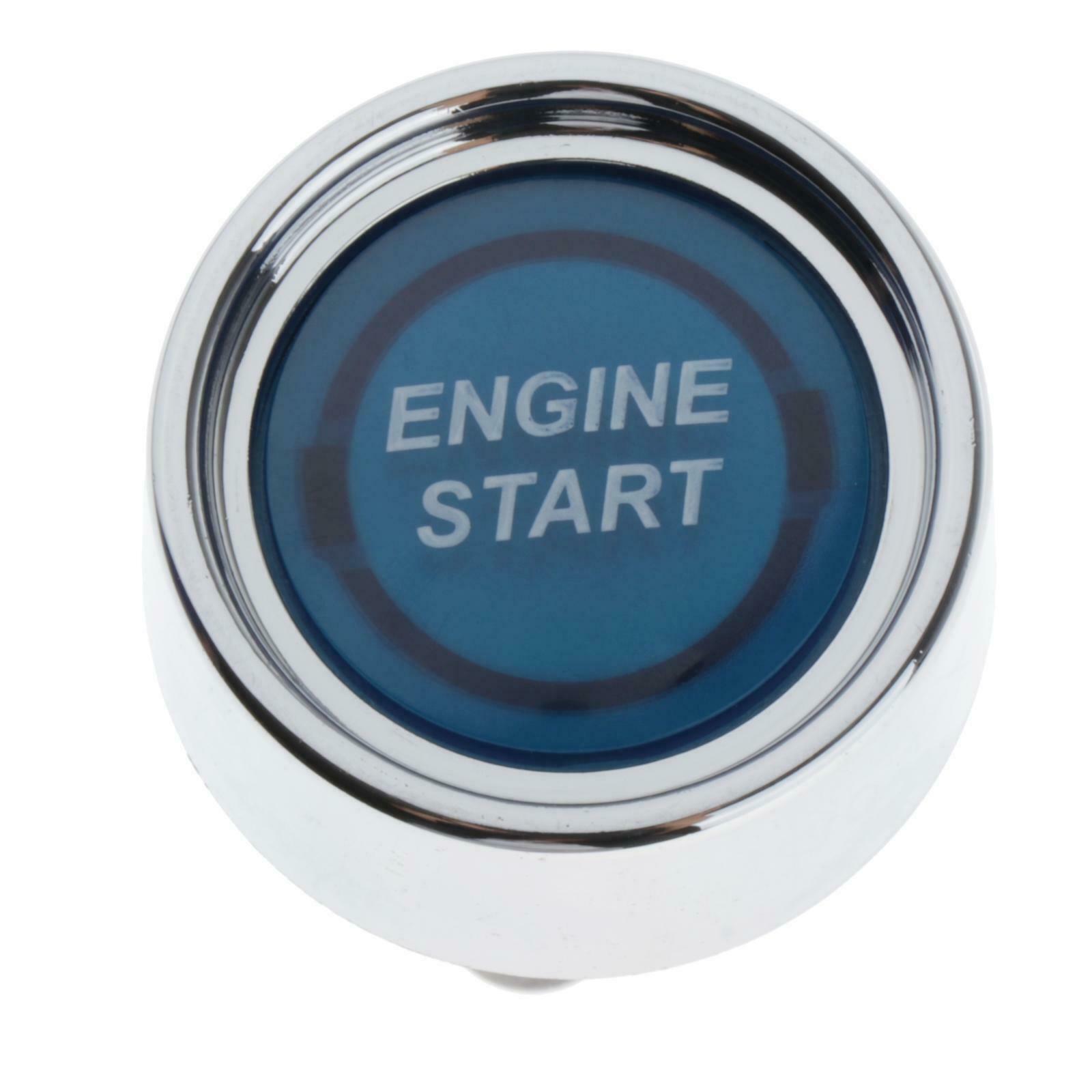 Universal Engine Start Push Button Switch for Boats Racing Vehicles Blue