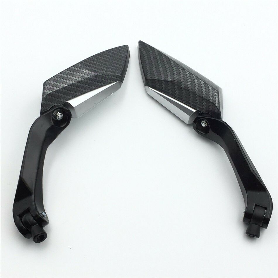 Carbon Mirrors 8mm 10mm For Screws 7/8" handlebar Suzuki B-King SFV650 Boulevard