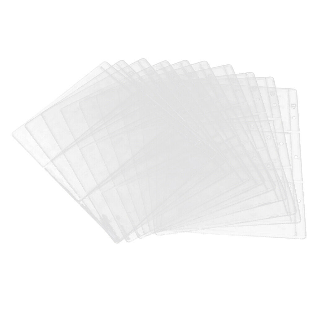 Money Pocket Pages Protective Storage Sleeves Album 30 Pockets Transparent