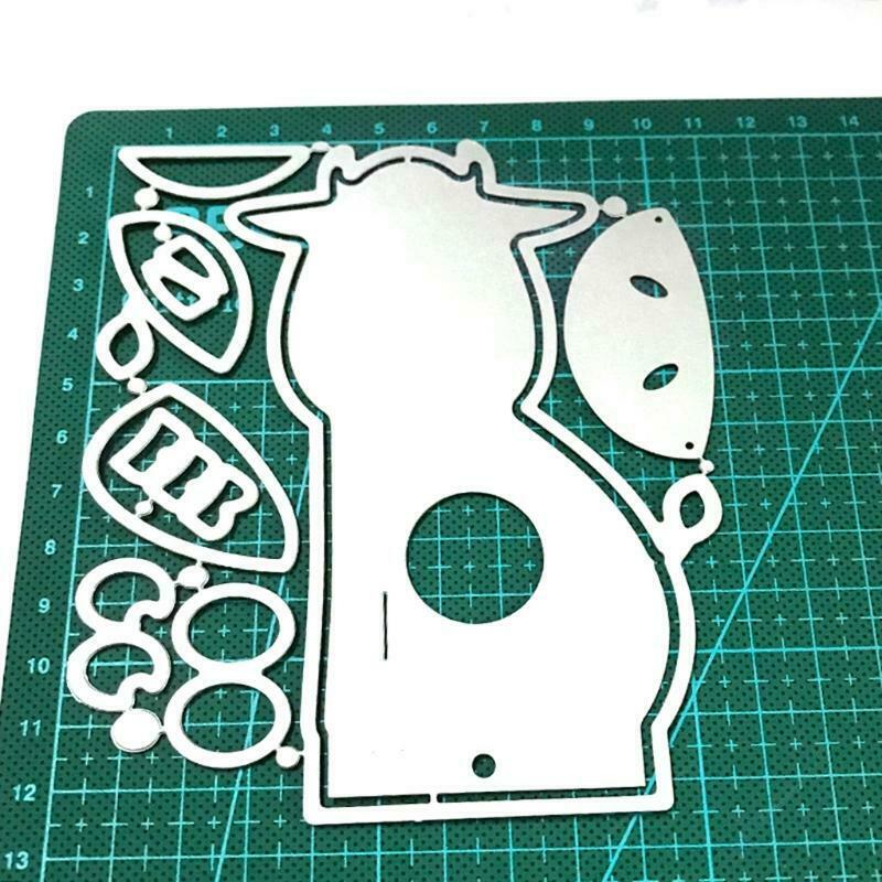Big Eyes Little Cow Lollipop Box Carbon Steel Cutting Dies DIY Scrapbooking