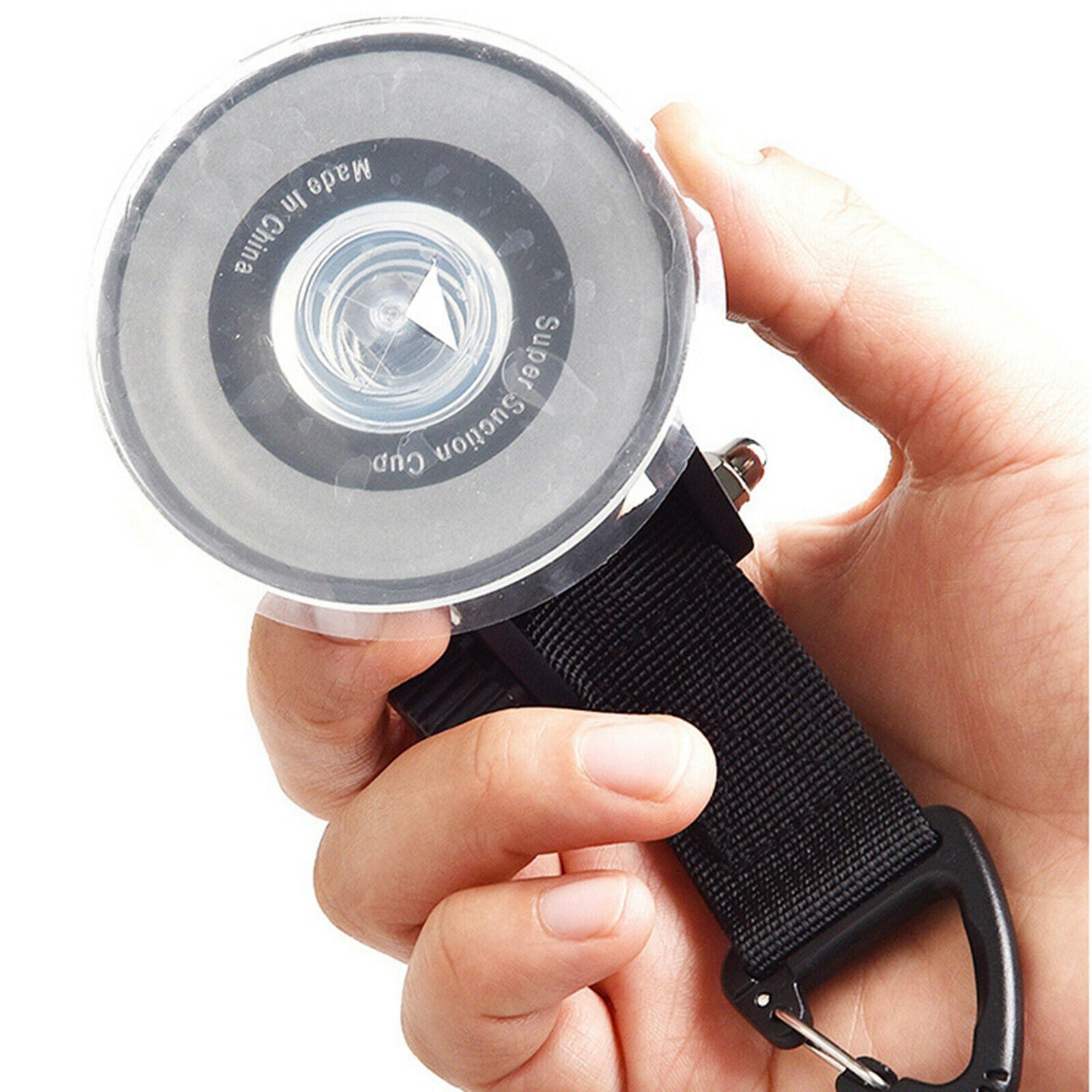 Heavy Duty Power Carabiner Suction Cup Hook for Bathroom Car Window Restroom