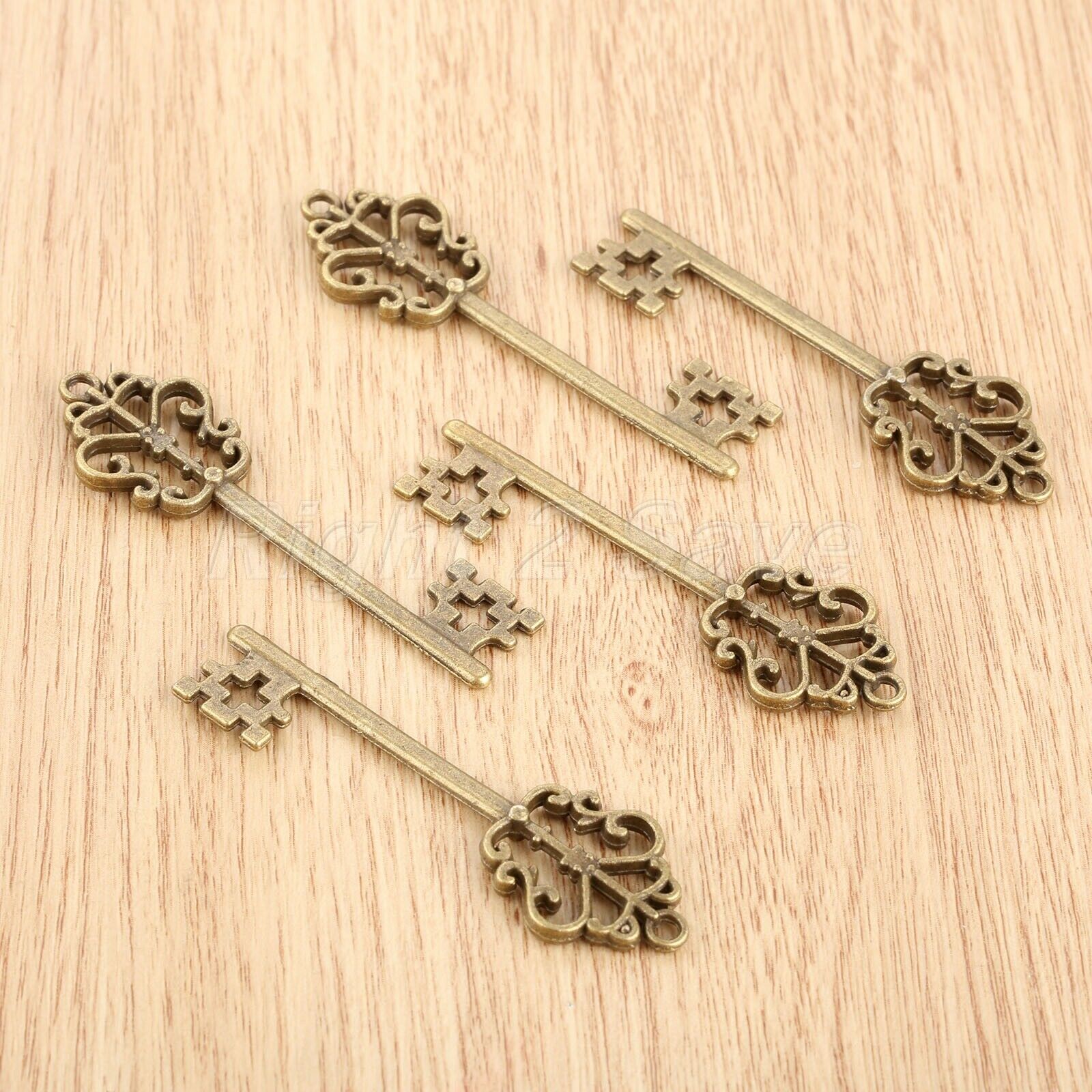 Retro Skeleton Key Charms Pendant Findings Wedding Gift Jewelry Making 57mm*17mm