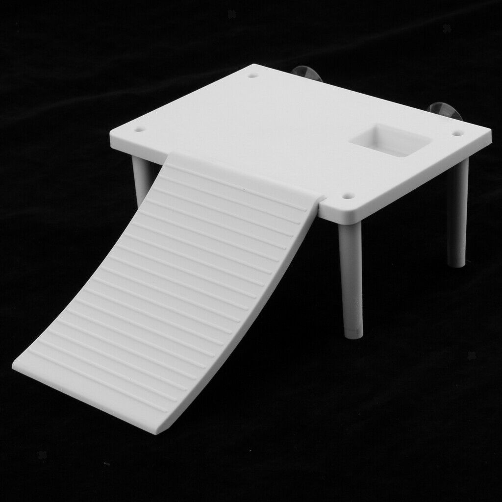 2pcs Aquarium Reptile Turtle Basking Platform Floating Island Climbing Ramp