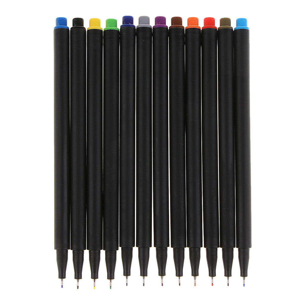 12Colors Water Based Paint Pens Drwaing Tools Journal DIY Scrapbooking