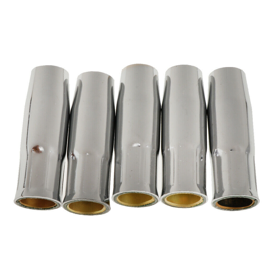 5 Piece 15AK MIG/MAG Welding Torch Contact Tip Gas Nozzle Brass 1.0 NEW
