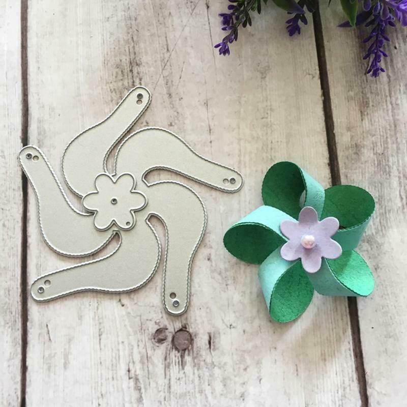 Windmill Metal Cutting Dies Stencil Scrapbooking DIY Album Stamp Paper Card Mold