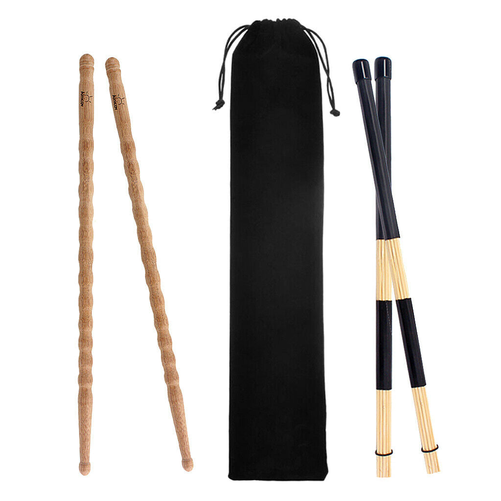 Pair Wood Drum Sticks Drumsticks Wood Tip Drumstick Student Drum Sticks Musical