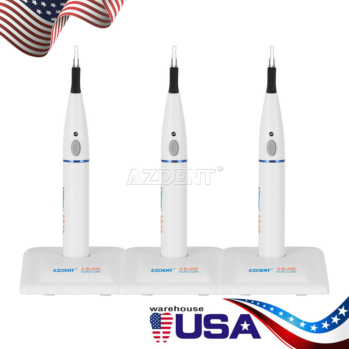 3X Dental Cordless Endo Gutta Percha Points Tooth Gum Cutter 4 Tips 110V-220V