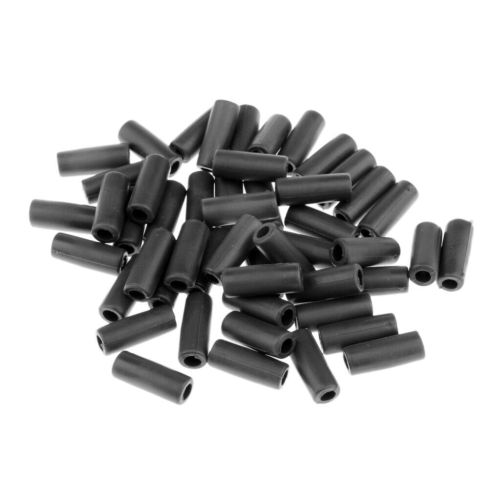 50pcs Soft Rubber Rig Sleeves Anti- Carp Fishing Rig Tube Accessories