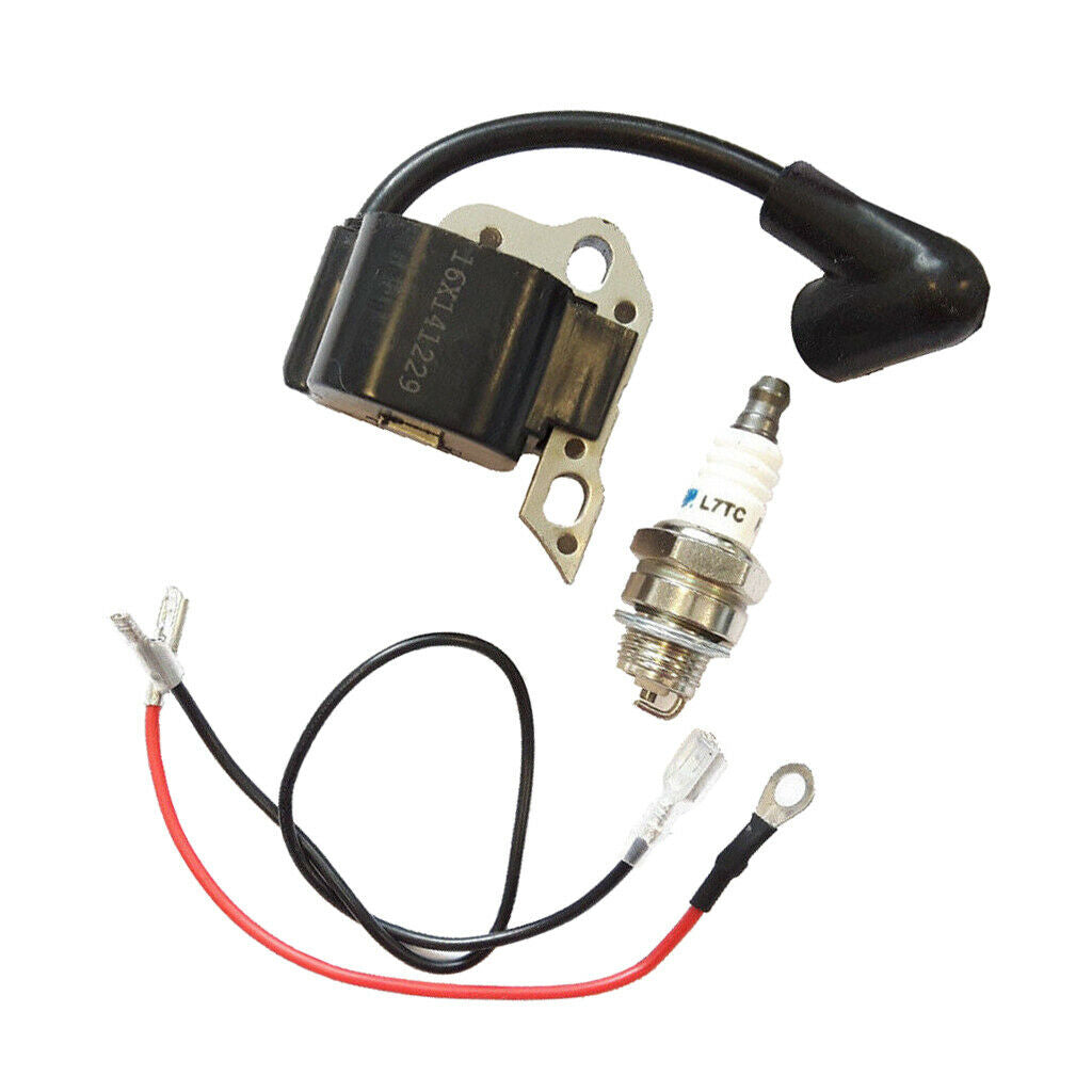 Ignition Coil Part and Spark Plug for Stihl 017 018 MS170 MS180 Chainsaw