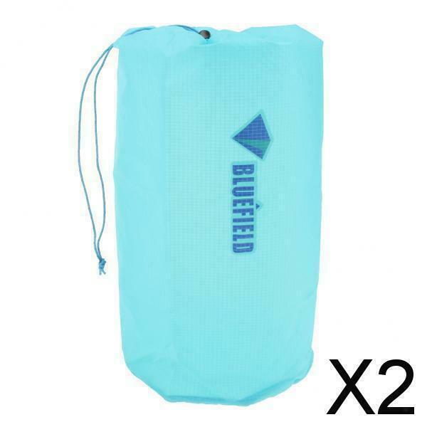 2X Waterproof Drawstring Storage Stuff Sack Dry Bag Outdoor Travel Sky blue M
