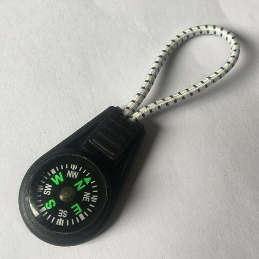 4 Pieces / Pack Zipper Survival Compass Cord Rope End Locks Explorer Buckles