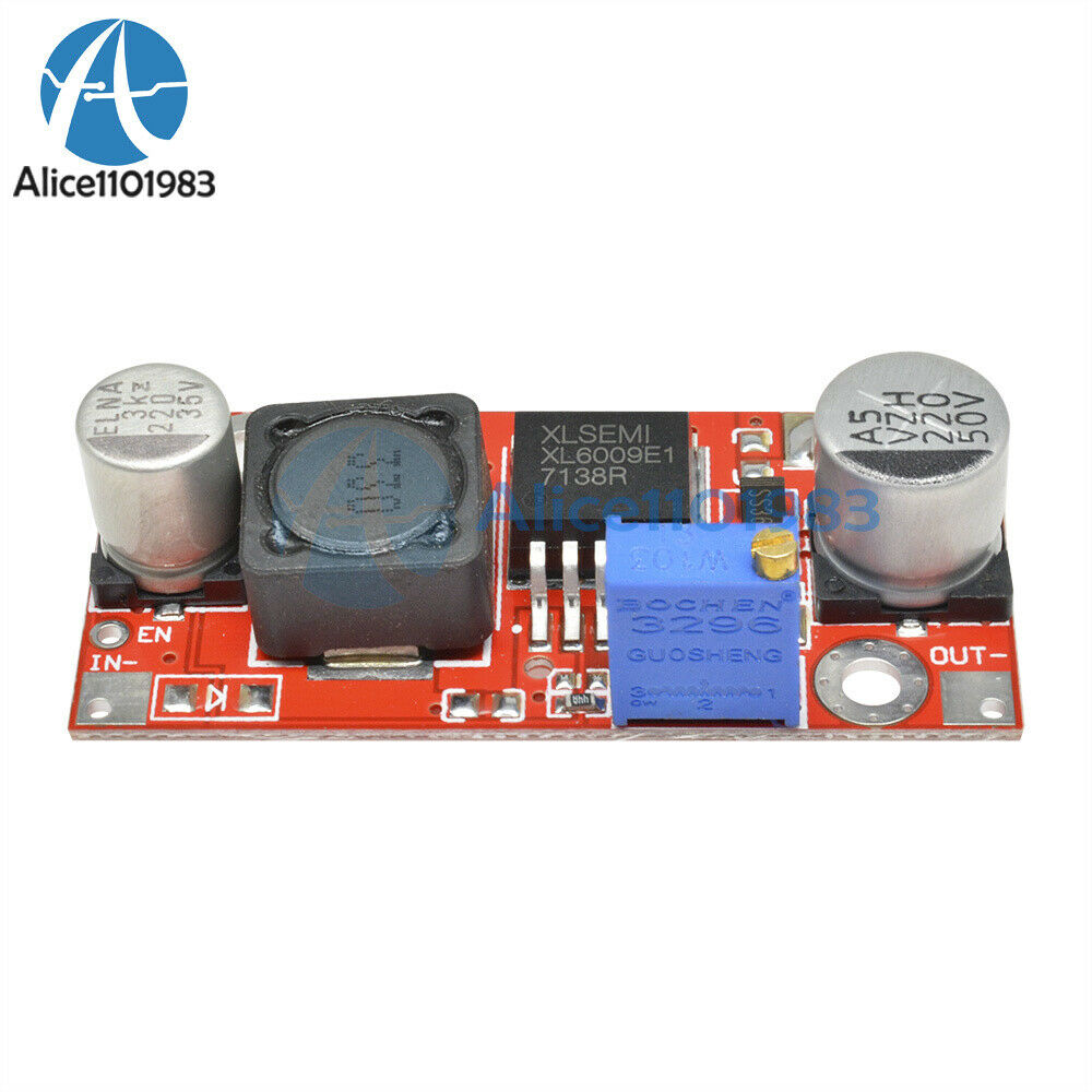 5Pcs XL6009 DC Adjustable Step up Boost Power Converter Module Replace LM2577