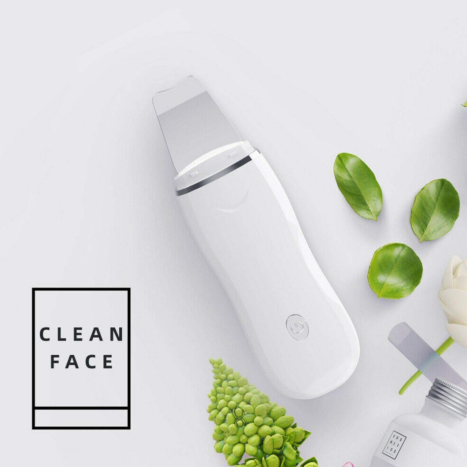 Ultrasonic Skin Scrubber Blackhead Peeling Remover Facial Pore Deep Cleaning USB