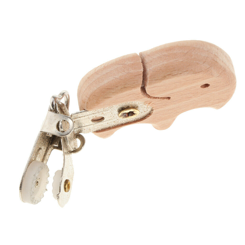 Soother Clip Wooden Teething Clip for Baby - Elephant, as described