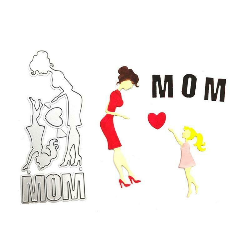 Mother Daughter Metal Cutting Dies Stencil Scrapbooking DIY Album Stamp Paper
