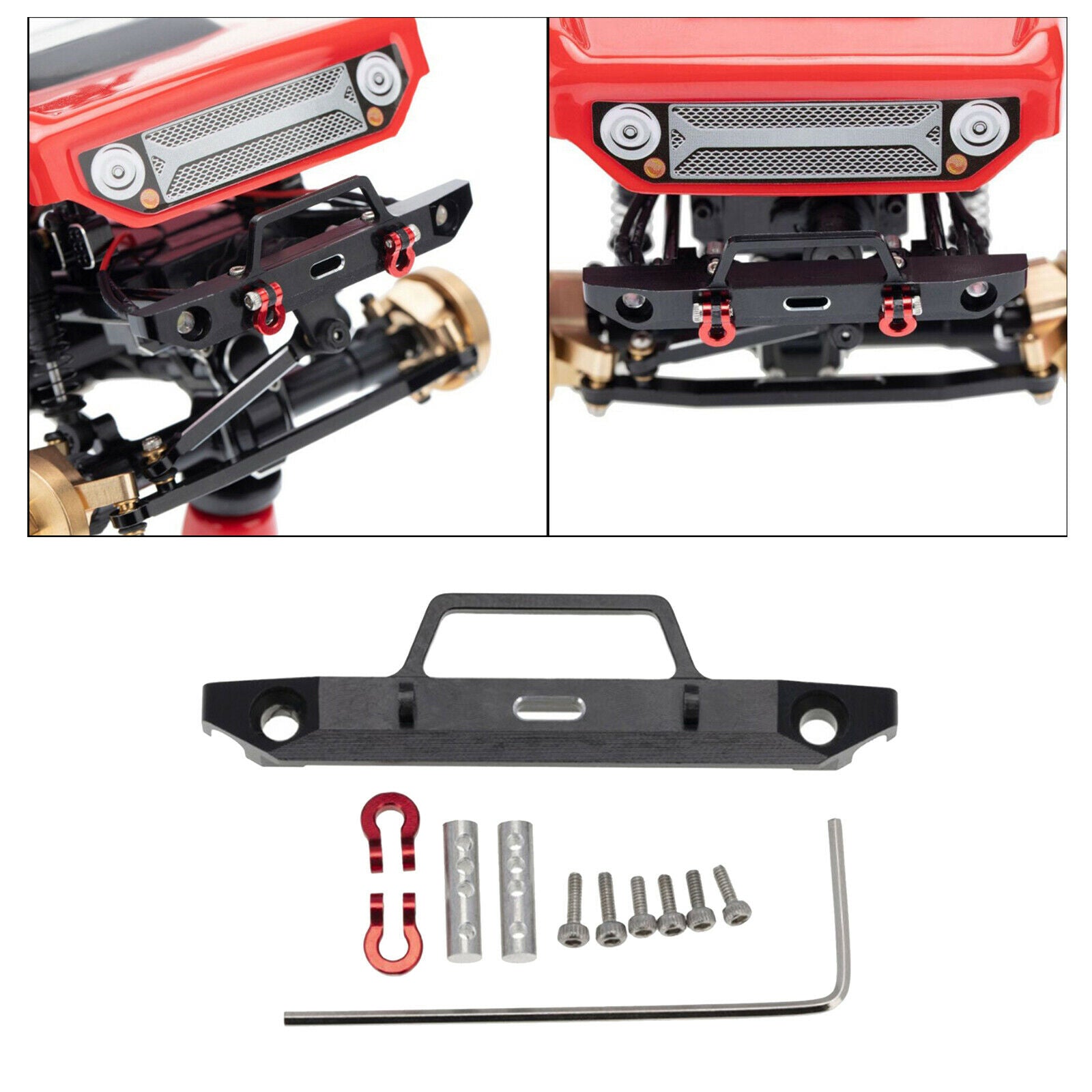 RC Front Bumper for 1/24 Axial SCX24 AXI90081 Crawler Trucks Car DIY Parts
