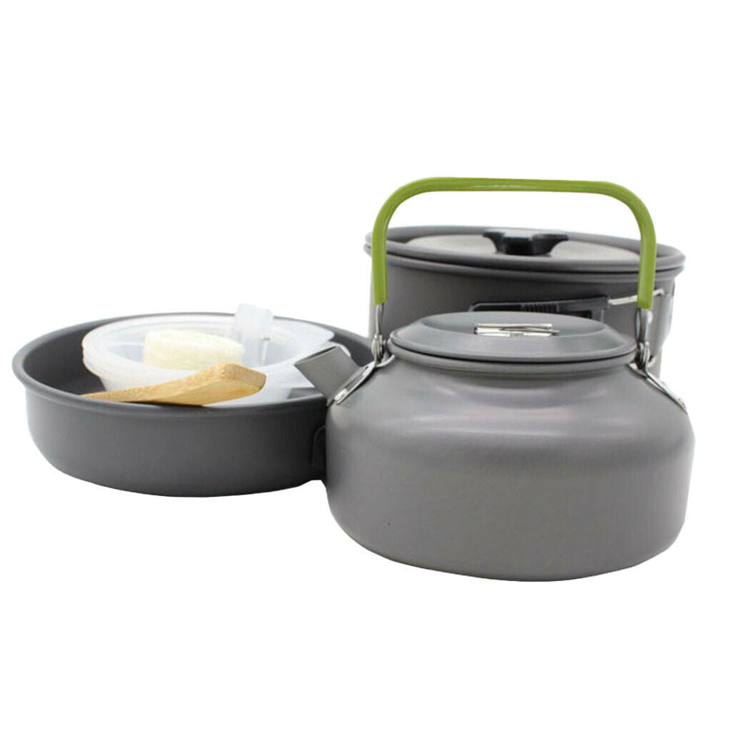 Outdoor Camping Cookware Set Cooking Utensils Picnic Cooking Pan Pot Set