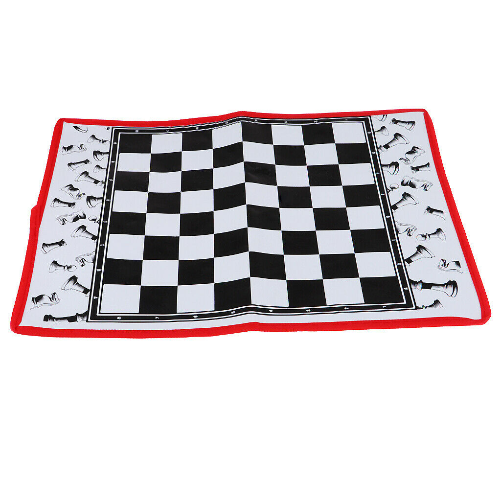 Portable Folding International Chess Game Board 35x26.5cm + Chess Pieces