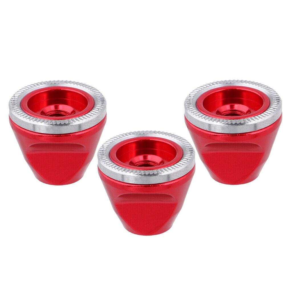 3xQuick Release Skewer Lever Nuts Cap Wheel Hub Axie Bolts for Road Bike Red