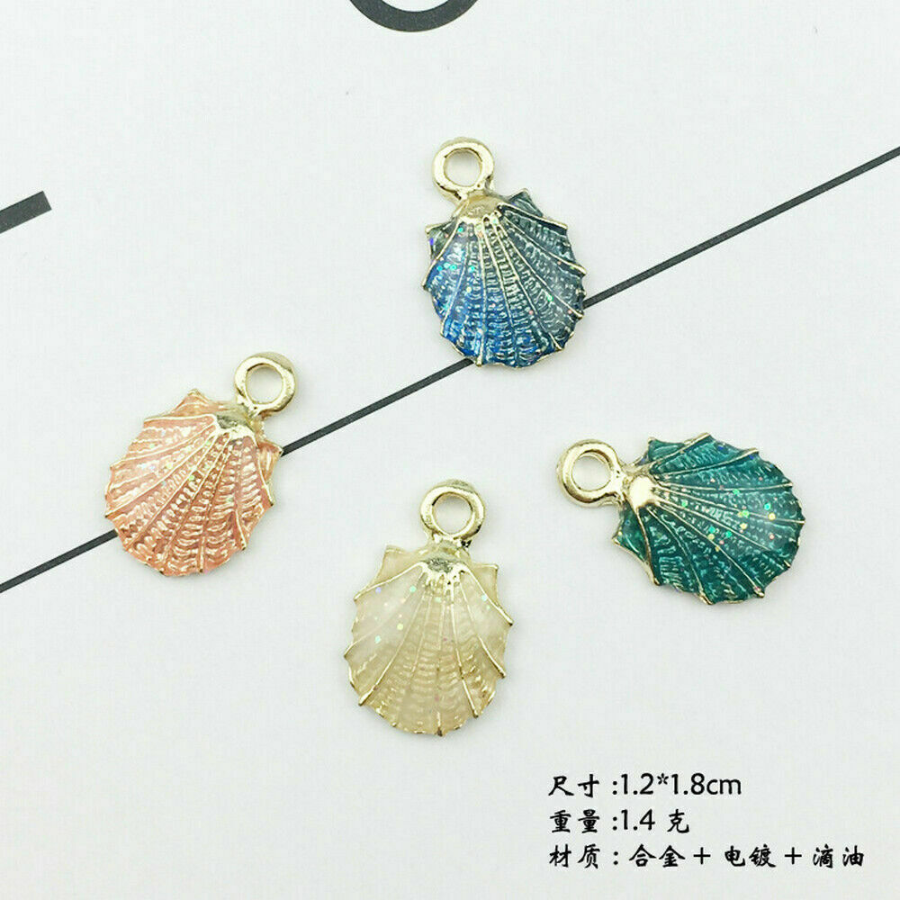 Wholesale 13 Pcs/Set Mixed Starfish Conch Shell Metal Pendant DIY Jewelry Making