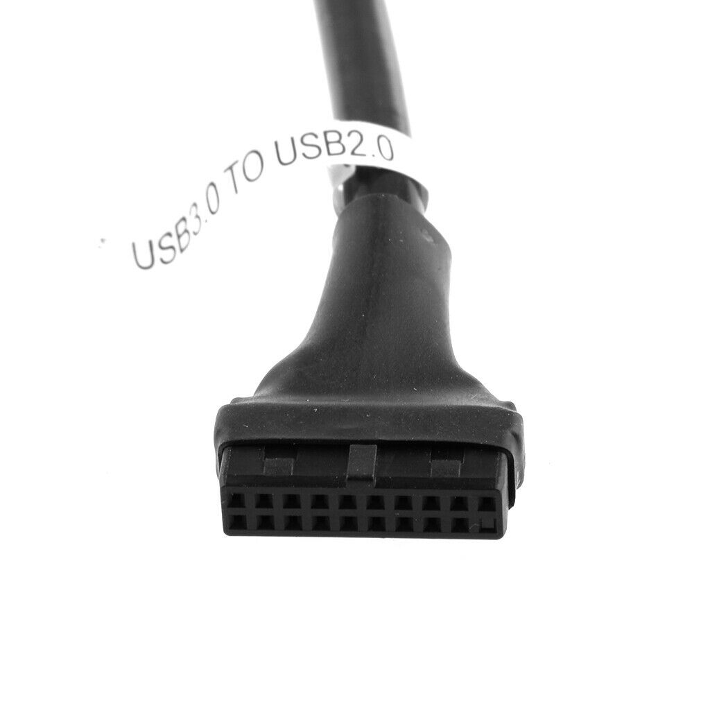 2pcs USB 3.0 20pin Female to USB2.0 9-pin Male Adapter Cable for Motherboard