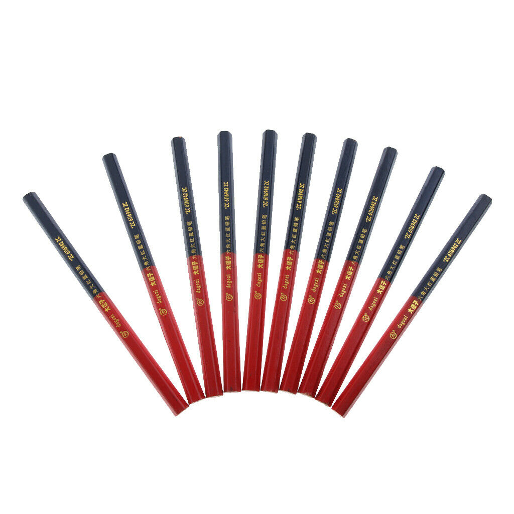 Carpenter Pencil DIY Office Supplies Wooden Pencil 10 Pieces Practicality