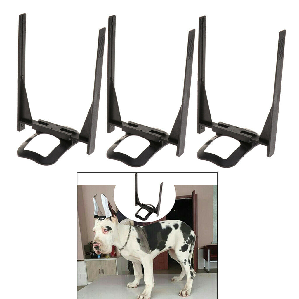 3x Plastic Dogs Ear Care Tool Ear Stand Up for Great Dane Samoyed Doberman