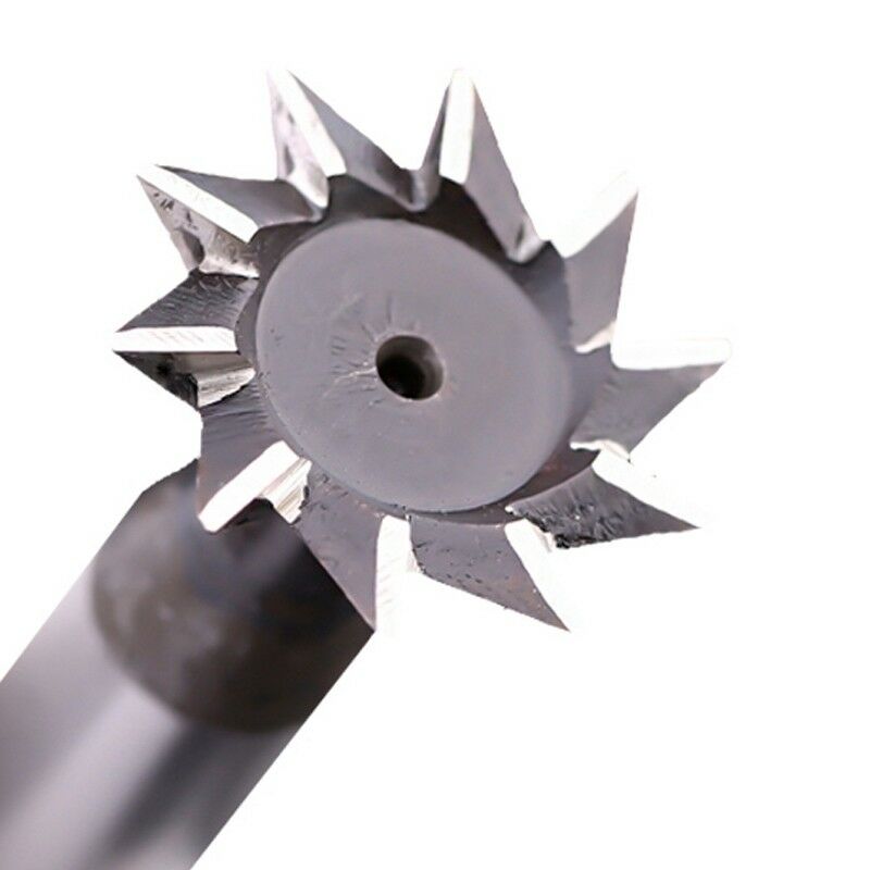 8mm x 60Â° Degree 6 Flutes High Speed Steel Dovetail Cutter End Mill Bit Router Y