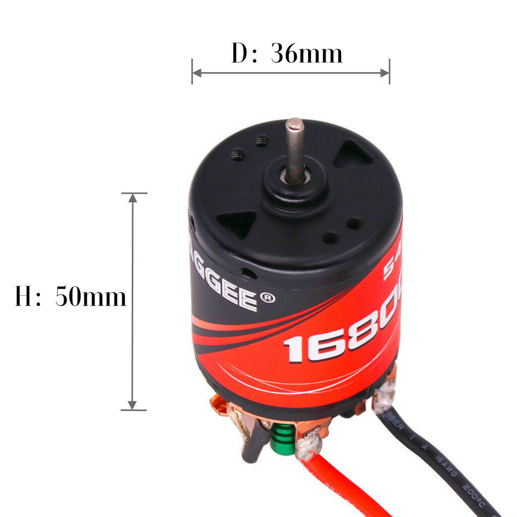 Car 540 27T/16800kv Brushed Motor with 60A/320A ESC Replacement Accessories for