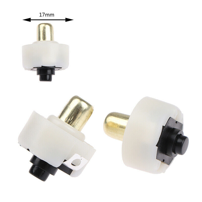 2Pcs 17mm LED Flashlight Push Button Switch ON/ OFF Electric Torch Tail S.l8