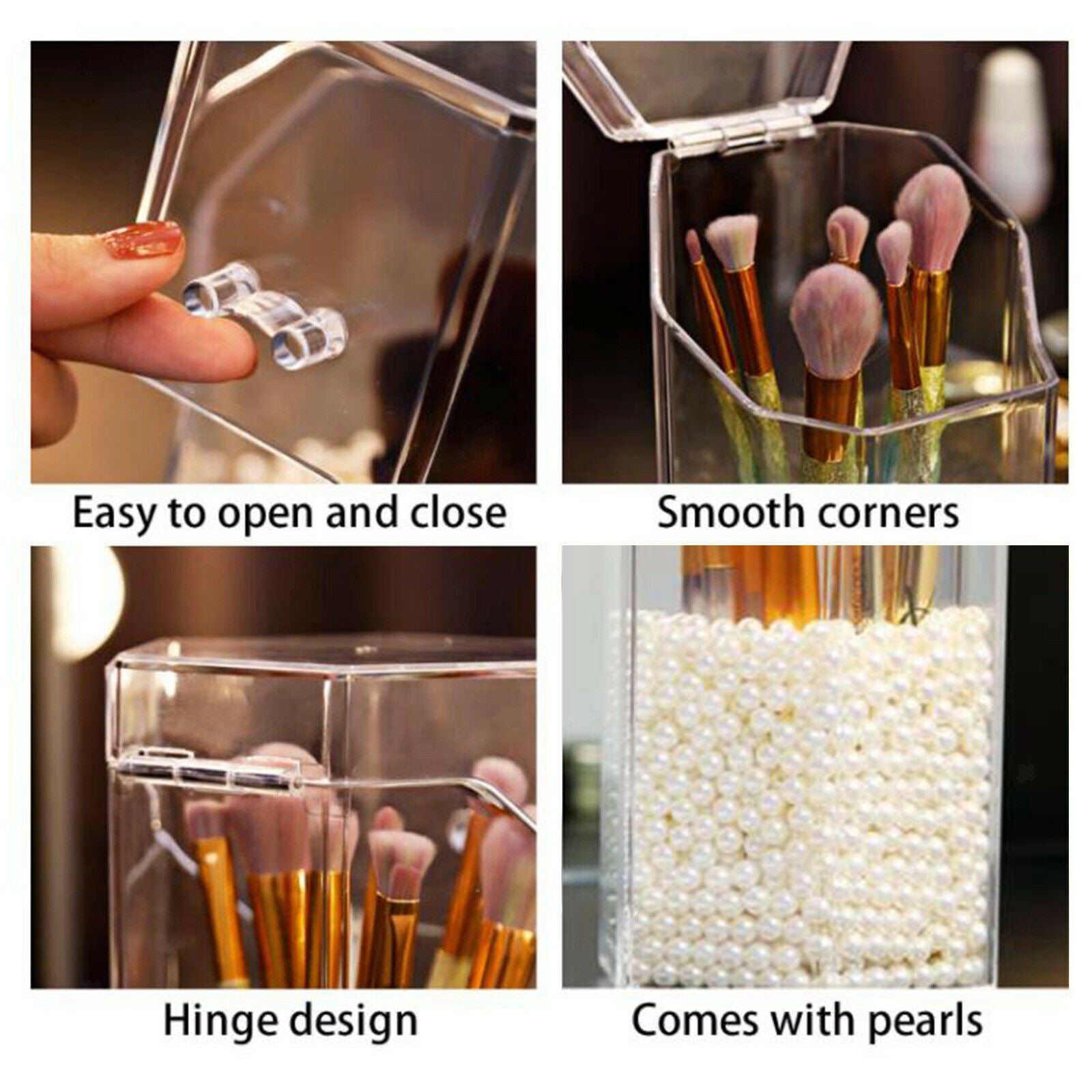 Makeup Brush Holder Hexagon Brush Organiser for Make-Up Tools Pen Brushes