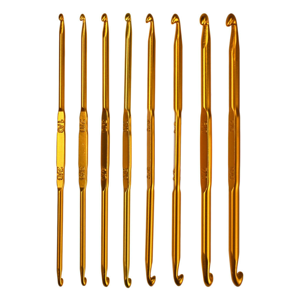 8Pcs Crochet Hooks Crochet Needle for DIY Knitting Blankets Weave Craft