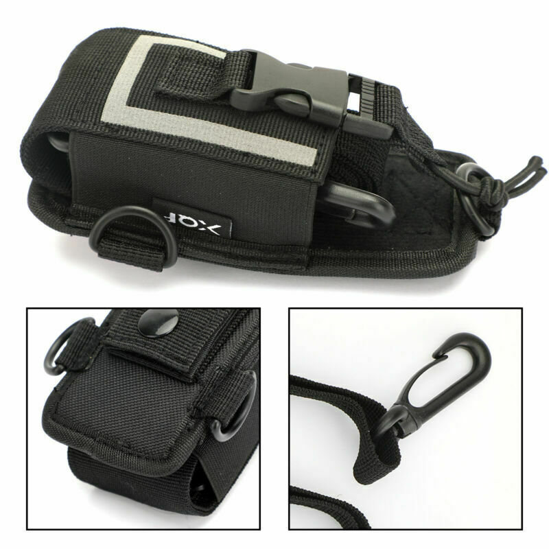 1X Universal Elastic Multi-Function Radio Nylon Case Walkie Talkie Bag AT2